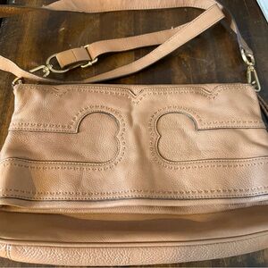 Tory Burch Tan Leather Crossbody Bag